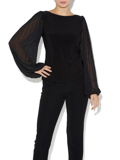 Zander Black Top by Montique