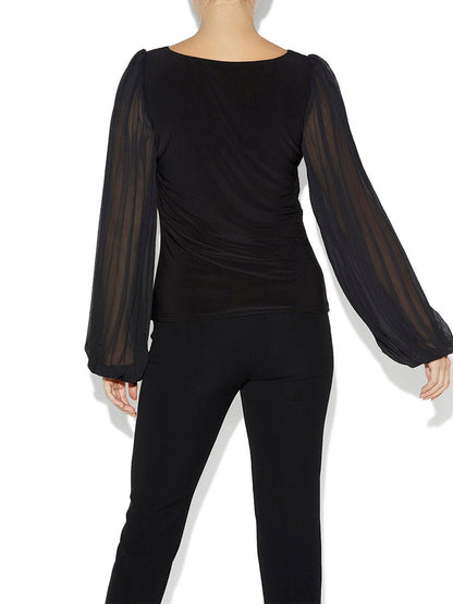 Zander Black Top by Montique